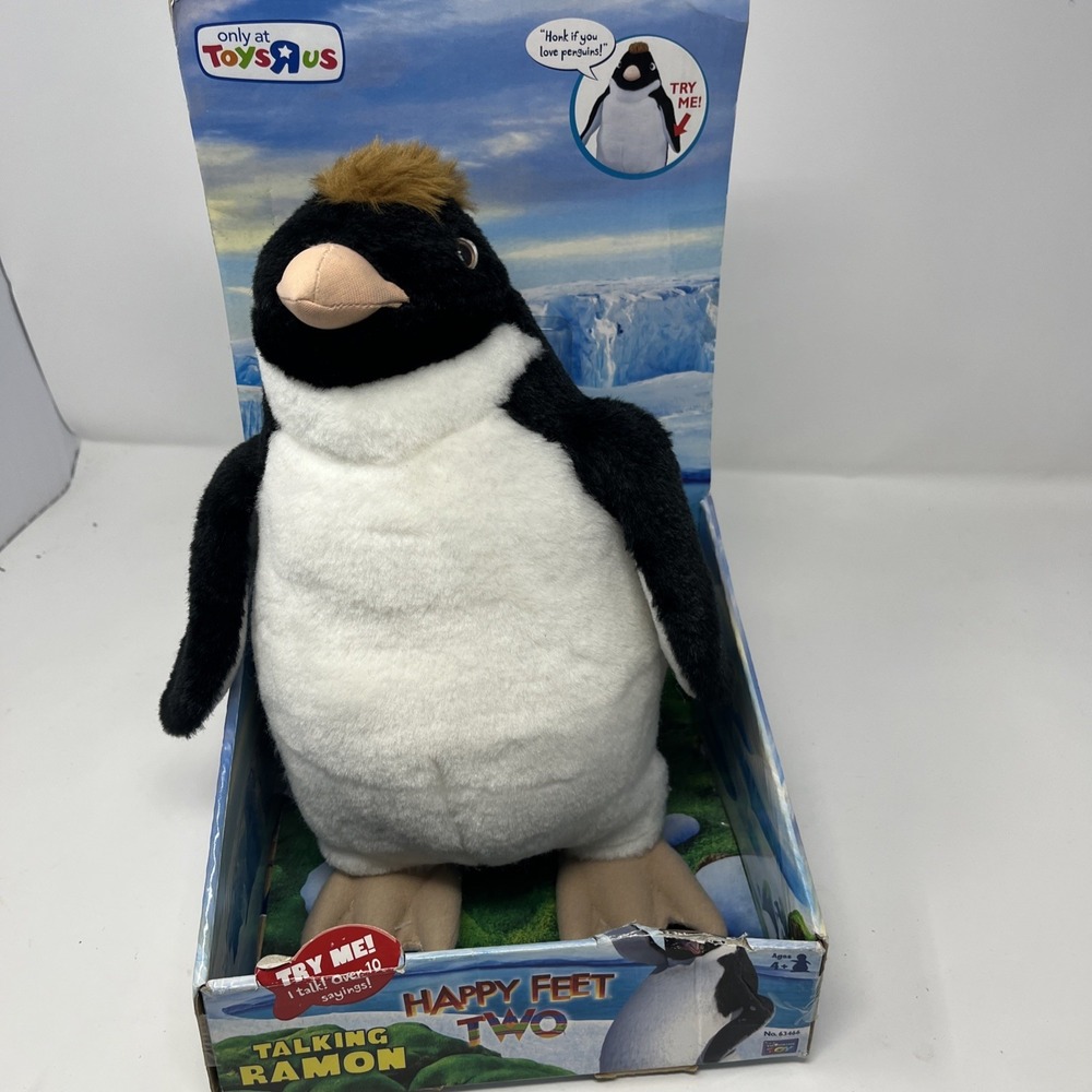 Happy Feet Two Plush Stuffed Animal Toys R‎ Us Exclusive Talking Ramon Thinkway